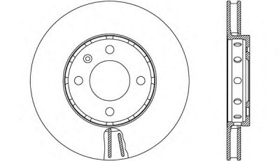 OPEN PARTS bda266320 -  Тормозной диск
